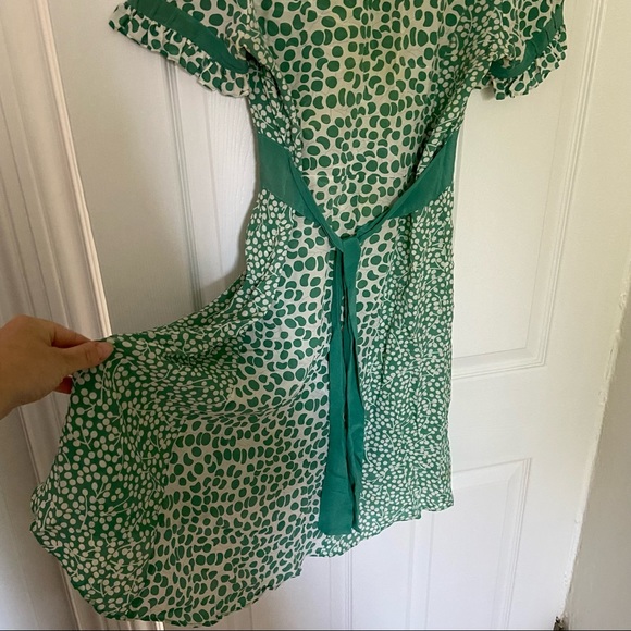 Marc Jacobs green polka dot silk dress - Picture 3 of 5